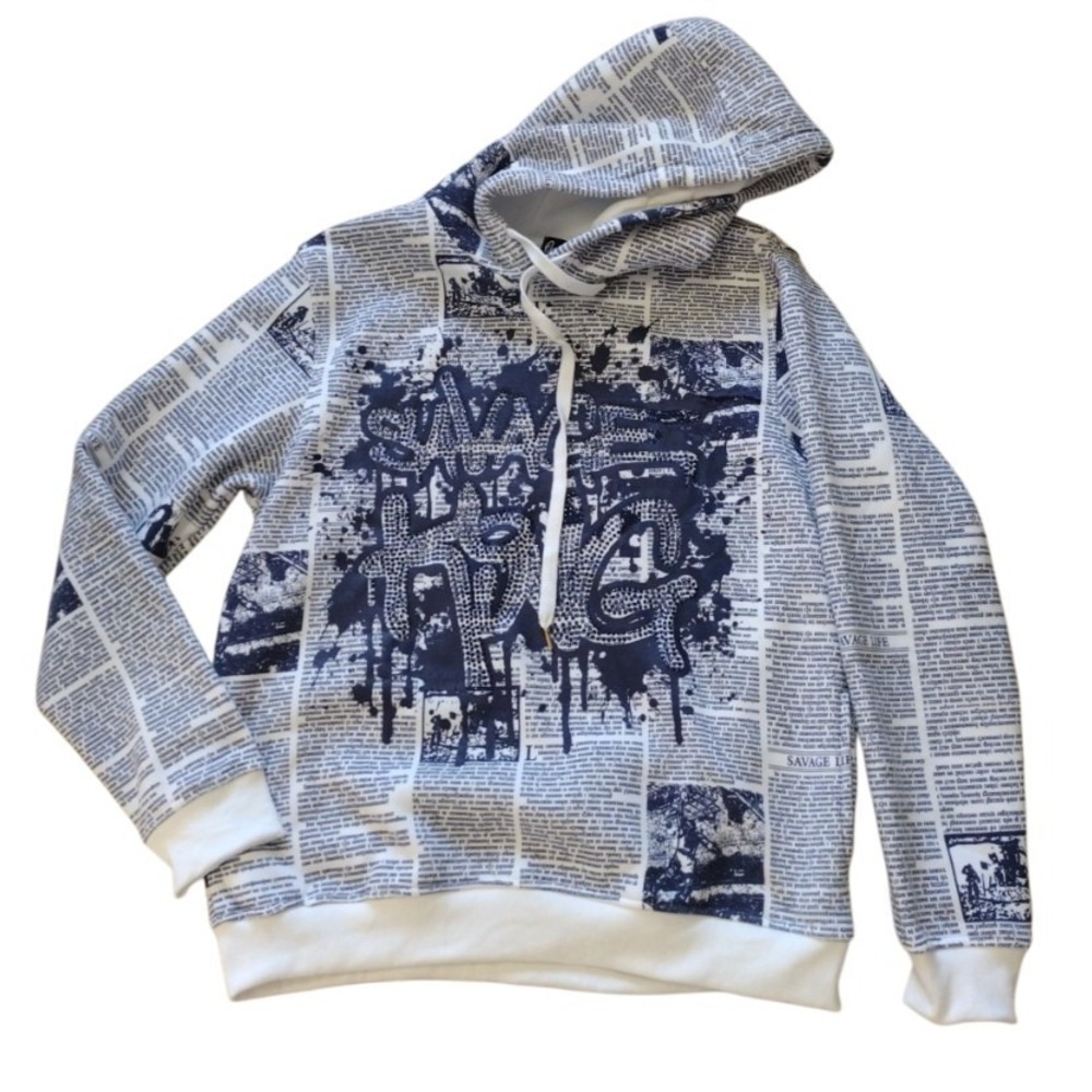 One Color One Nation OCON Mens Size Large‎ Hoodie Sweater Savage King Y2k